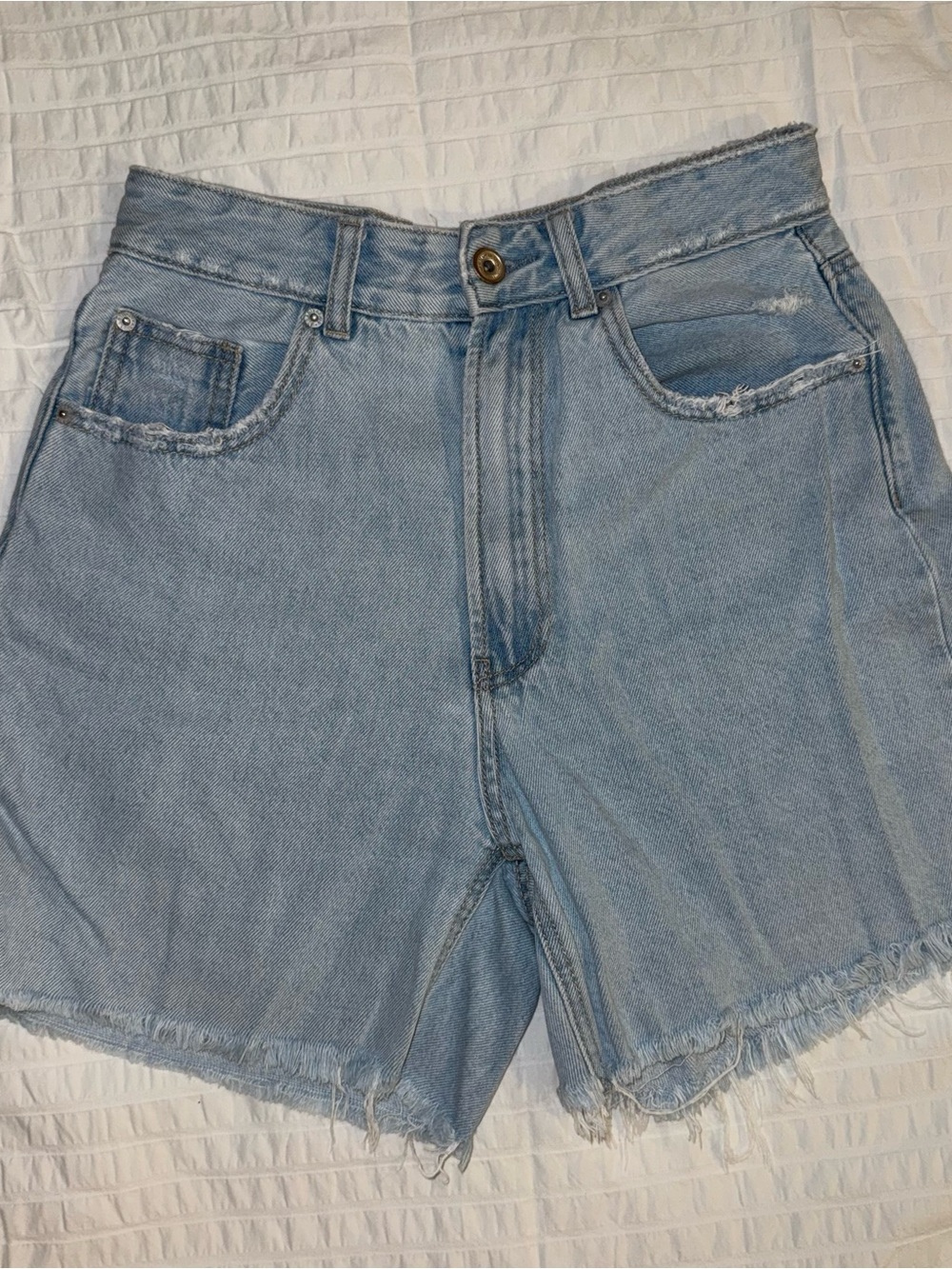 stradivarius denim shorts